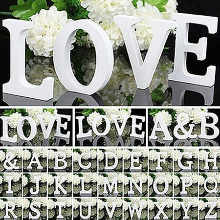 Large Wooden Letter Alphabet Wall Hanging Wedding Party Home