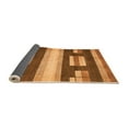 thumbnail image 2 of Ahgly Company Indoor Square Abstract Orange Modern Area Rugs, 7' Square, 2 of 4