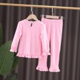 thumbnail image 2 of Elsa Princess Frozen Girls Pajama Set Cotton Top & Leggings 2-Set, 2 of 6
