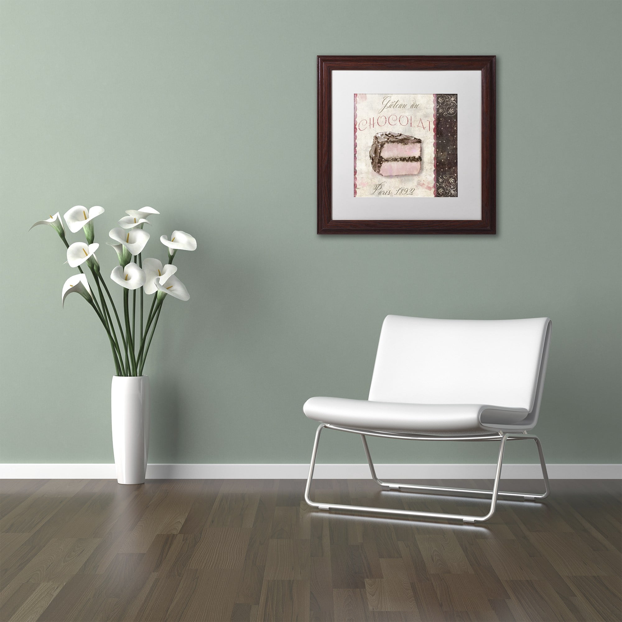 Trademark Fine Art "Patisserie XI" Canvas Art by Color Bakery White Matte, Wood Frame