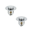 thumbnail image 1 of Oleegame 2PC Trashcans For Bedroom 2PC Washbasin Electroplating Drainer Bouncing Core Washbasin Pool Basin Copper Core Push Type Bouncing Core Leaking Plug Silver, 1 of 7