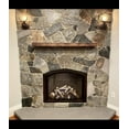 thumbnail image 3 of Modern Timber Craft Reclaimed Wood Fireplace Mantel Shelf | Solid Rustic American Barnwood with Floating Shelf Brackets | 2.75" Thickness | 54" L x 8" D, Unfinished, 3 of 4