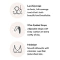 thumbnail image 3 of Glamorise Full Figure Plus Size MagicLift Minimizer Bra Wirefree #1003 Black, 3 of 8