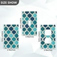 thumbnail image 7 of Yayeee Blank Wall Plate Cover 1-Gang 4.5"x2.7" Home Unused Decorative Outlet, Blue Geometric Pattern, 7 of 7
