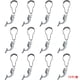 thumbnail image 1 of Mermaid Shower Curtain Hooks 12 Pack Stainless Steel Decorative Shower Curtain Rings Rust Resistant Shower Hooks (Mermaid), 1 of 5