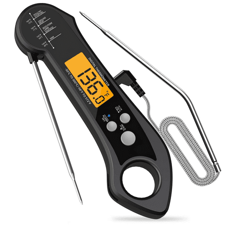 

Meat Thermometer 2~3 Sec Digital Instant Read Thermometer for Cooking Waterproof Thermometer with Chart for Kitchen Smoker BBQ Turkey Coffee Candy