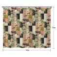 thumbnail image 5 of Pioneer Flower Floral Print Pattern Shower Curtain 84"x72", Bathroom Decorative Shower Curtain Set with 12 Hooks, Waterproof Washable, 5 of 6