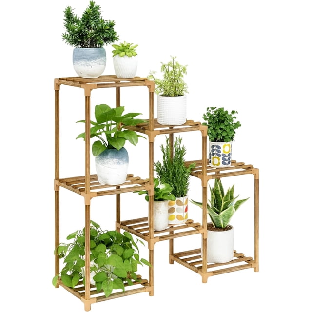 Soporte para Macetas Bluelander 83 x 31 x 87 cm, 7 Estantes, Organizador Múltiple