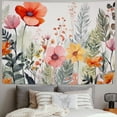 thumbnail image 2 of Fenyluxe  Floral Tapestry, Flower Tapestry Wall Hanging Plant Tapestry, Colorful Wildflower Nature Wall Tapestry Botanical Herbs Vintage Tapestry for Bedroom Living Room Dorm 40x60inch, 2 of 6