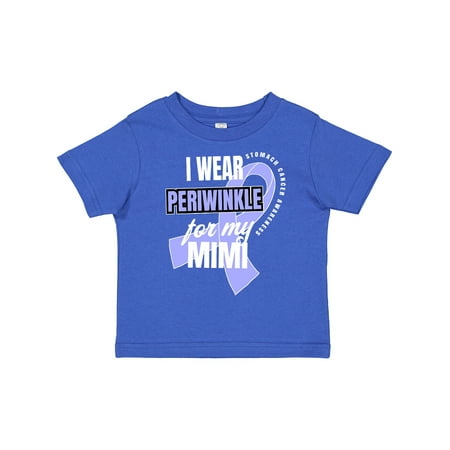 

Inktastic I Wear Periwinkle for My Mimi Stomach Cancer Awareness Gift Toddler Boy or Toddler Girl T-Shirt