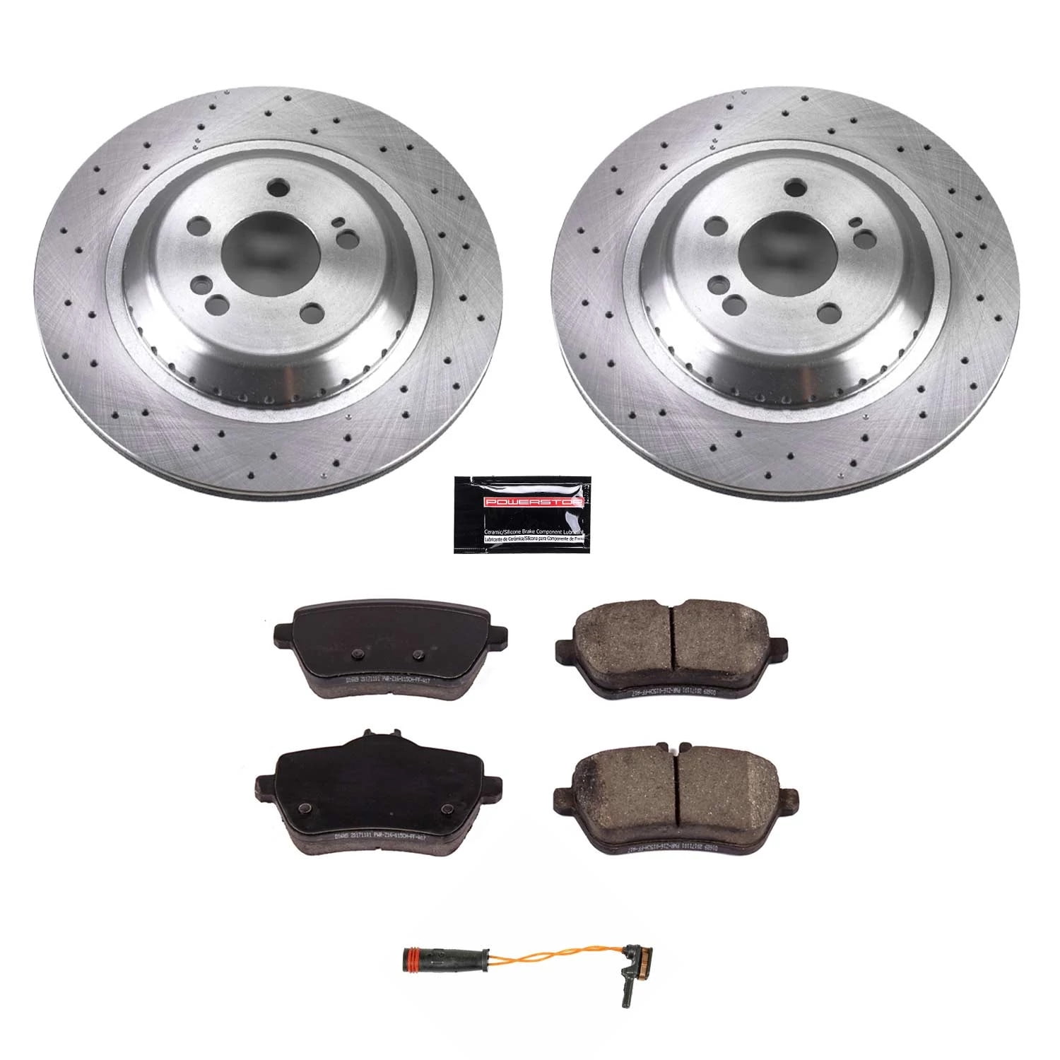 PowerStop Rear Stock Replacement Brake Pad and Rotor Kit Fits: MERCEDES-BENZ Select Models KOE8194