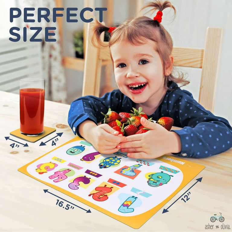Non-Slip Table Mat Kids Silicone Placemat Baby Placemats for Kids