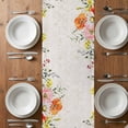 thumbnail image 6 of Gnomes Easter Table Runner - 90 Inch Long, Kitchen Dining Table Runner Dresser Scarves, Eucalyptus Spring Floral Eggs Rustic Vintage Farmhouse Decor for Coffee Tables Wedding Party Banquet, 6 of 8