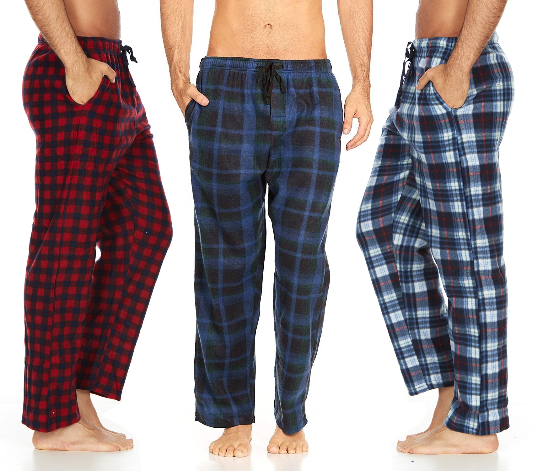 Daresay - DARESAY Men's Microfleece Pajama Pants/Lounge Wear Pockets, 3 ...