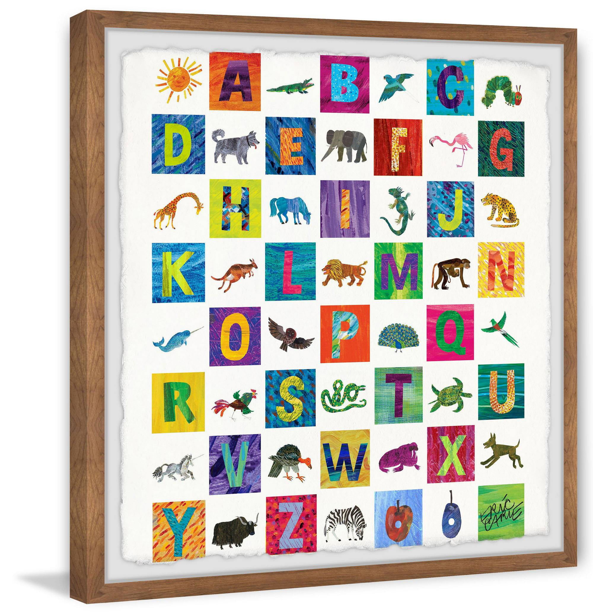 Marmont Hill Animal Alphabet II by Eric Carle Framed Wall Art