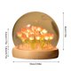 thumbnail image 3 of Luz nocturna, decoración de muebles hechos a mano, lámpara de mesa de dormitorio con flores simuladas, decoración para niños, niñas y parejas, adorno de escritorio., 3 of 4