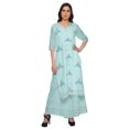 thumbnail image 1 of Moomaya Ensemble Grande Taille Imprimé Palazzo et Kurta Robe Ethnique pour Femmes, 1 of 1