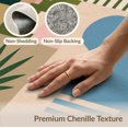 thumbnail image 6 of ODIKA 8'x10' Washable Area Rug Green Pink Pastel and Geometric Modern Abstract Design with Botanical Motifs for King Size Bedroom Under Bed, Master Suite, Non-Shedding, Easy Care, 6 of 7