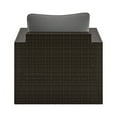 thumbnail image 4 of Homestyles Cape Shores Brown Rattan Outdoor Arm Chair, 4 of 6