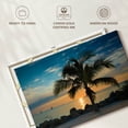 thumbnail image 6 of Elephant Stock Key West Sunset Palm Wall Art - Horizontal Canvas Wall Art - Living Room Wall Decor - Beach Canvas - Gray And Green Decor - 12" x 8", 6 of 8