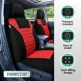 thumbnail image 3 of FH Group Universal Fit Car Seat Covers for SUV, VAN Sedan 3D Air Mesh -  3 Row Full Set Red, 3 of 8