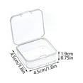 thumbnail image 2 of Mini Small Storage Containers Square 12Pcs Transparent Jewelry Beaded Case, 2 of 11