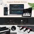 thumbnail image 5 of Giantex 88 Key Full-size Digital Piano, Electric Keyboard, Semi-weighted Upright Piano w/Dual Headphone Jacks, Triple Pedals, MIDI/USB/MP3 Function, for Kids & Adults, Black, 5 of 10