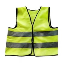Childrens High Visibility Waist Coat Vest Hi Vis Viz Kids Childs Yellow Green