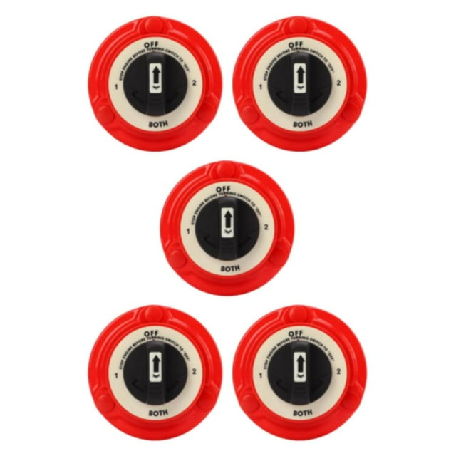Transemion Plastic Battery Isolation Switch Battery Selector Switch Battery Disconnect Switches Battery 5Set