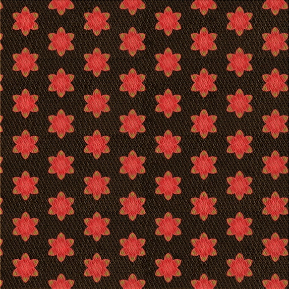 Ahgly Company Indoor Square Patterned Blood Red Brown Area Rugs, 4' Square