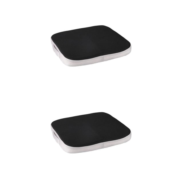Transemion Seat Cushion - High Resilience And Wide Application Large Memory Sponge CushionChair 1Grey Mesh+Lining 40*40*6cm 2Set