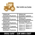 thumbnail image 2 of Tractor Farm Vehicle Wood Mini Charms Shapes DIY Craft Jewelry - No Hole - 16mm (22pcs), 2 of 7