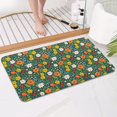 thumbnail image 4 of Pioneer Flower Floral Print Pattern Bathroom Rugs Mat, Non Slip Microfiber Bathroom Rug with Rubber Backing, Soft Mats for Bathroom Floor Tub Shower, 17"x30", 4 of 5