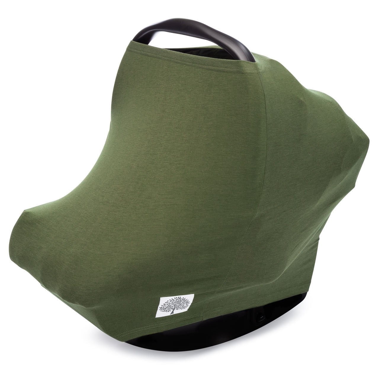 Parker Baby 4-in-1 Unisex Car Seat Cover - Nursing, Car Seat, Grocery Cart, & High Chair Cover - Pine