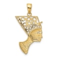 thumbnail image 3 of Auriga Fine Jewelry 14K Yellow Gold Nefertiti Profile Pendant for Women, 3 of 6