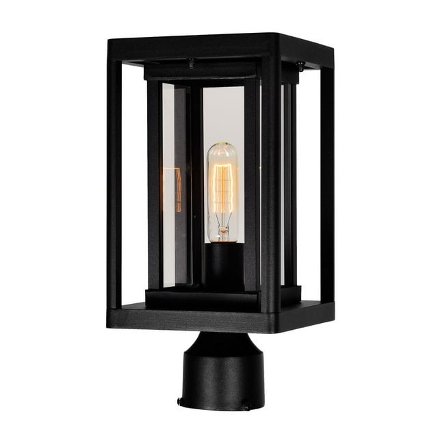 CWI Lighting Tête de Lanterne Extérieure Noire à 1 Lumière