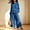 Blue women 2 piece lounge set a1, variant on Usloyux Women's 2 Piece Lounge Set Long Sleeve Crew Neck Pullover Top and Wide Leg Pants Matching Tracksuit Outfits, Beige S
