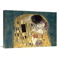 thumbnail image 1 of Global Gallery's 'The Kiss, detail (Blue variation)' by Gustav Klimt Stretched Canvas Wall Art, 1 of 4
