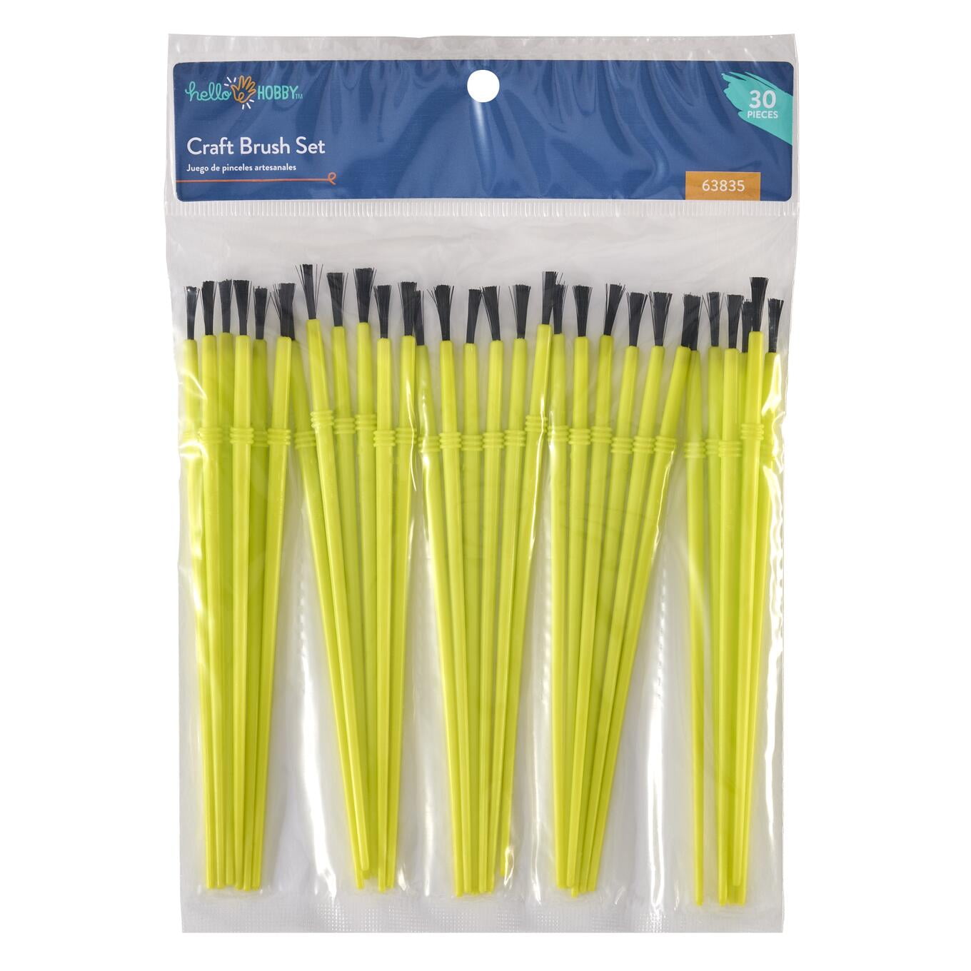 (6 pack) (6 pack) Hello Hobby Craft Brush Set, Set of 30