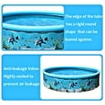 thumbnail image 4 of PVC Pet Swimming Pool Portable Foldable Pool Dogs Cats Bathing Tub Bathtub, 11.8 x 49/15.7 x 73 inch  Inflatable Swimming Water Pet Pool & Kiddie Pools for Kids in The Garde, 4 of 7