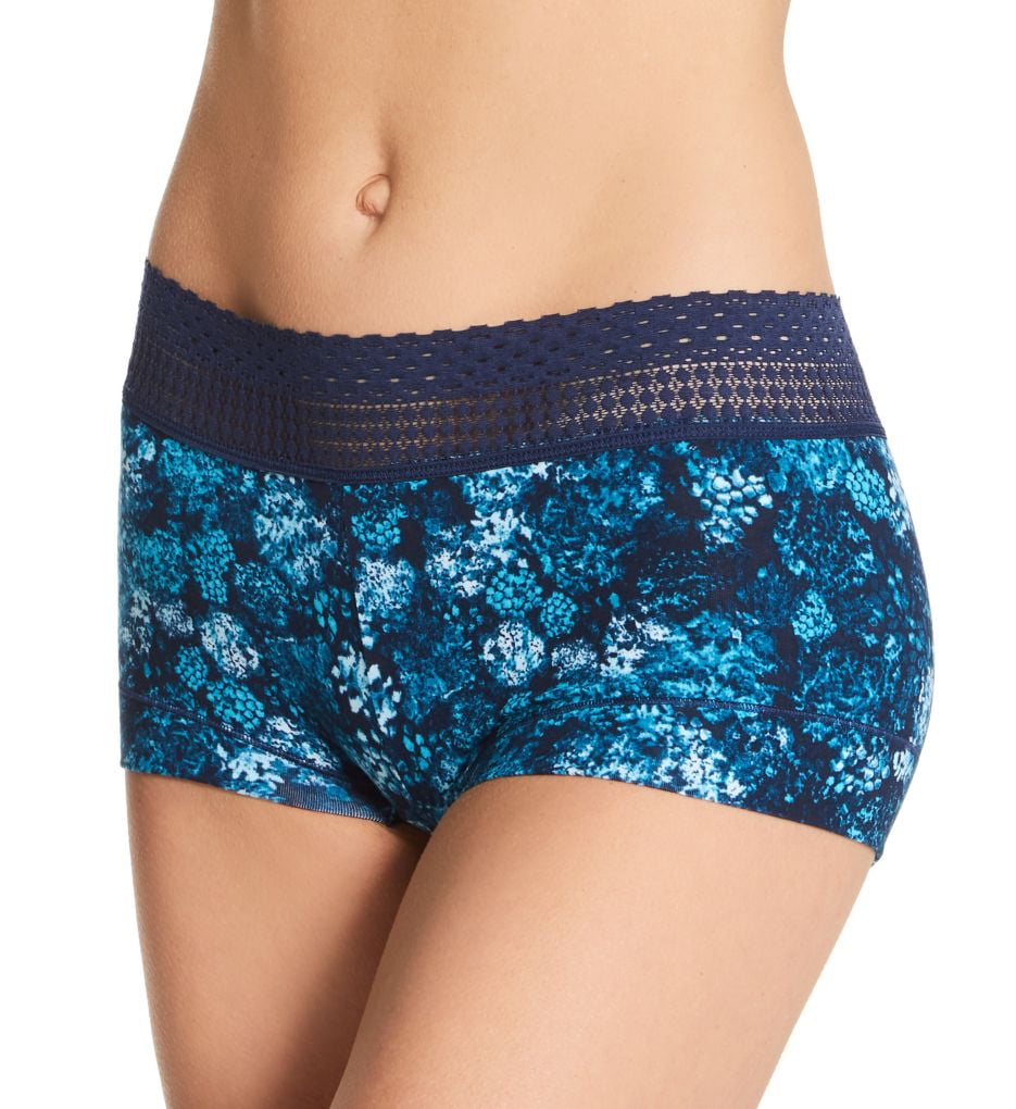 Women's Maidenform 40859 Dream Cotton Boyshort Panty with Lace (Navy