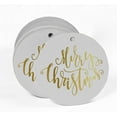 thumbnail image 2 of Inkdotpot Pack Of 50 Real Gold Foil Paper Tags Merry Christmas Favor Hang Tags, 2 of 6