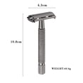 thumbnail image 5 of Maquinillas de afeit de seguridad manuales pa hombres, afeitaa clásica de de doble, ca de afeitado, 5 uds., cuchillas de afeit pa peluq Colcomx maquinilla de afeitar de seguridad de doble filo, 5 of 5