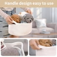 thumbnail image 4 of XIBUFE Cute Woven Gift Basket with Handle – Brown Storage Basket Empty, Gift Baskets for Valentines Day Birthday Baby Shower Raffle Burr, Decorative Organizer Container for Office, Home, 4 of 9