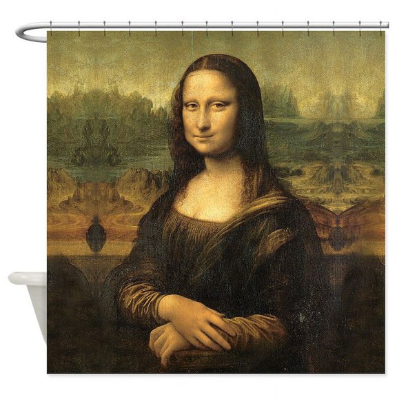 CafePress - Mona Lisa - Unique Fabric Shower Curtain 70" x 72"