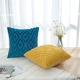 thumbnail image 2 of Funda de cojín Homaxy para decoración del hogar, funda de almohada para sofá cama, sala de estar, funda de almohada de felpa, funda de almohada de Color sólidoestilo 450x50cm Deng Xun unisex, 2 of 2