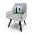thumbnail image 3 of Pink Floral Garden Letter Illustration D By Abc 16 X 16 Decorative Throw Pillow, 3 of 5