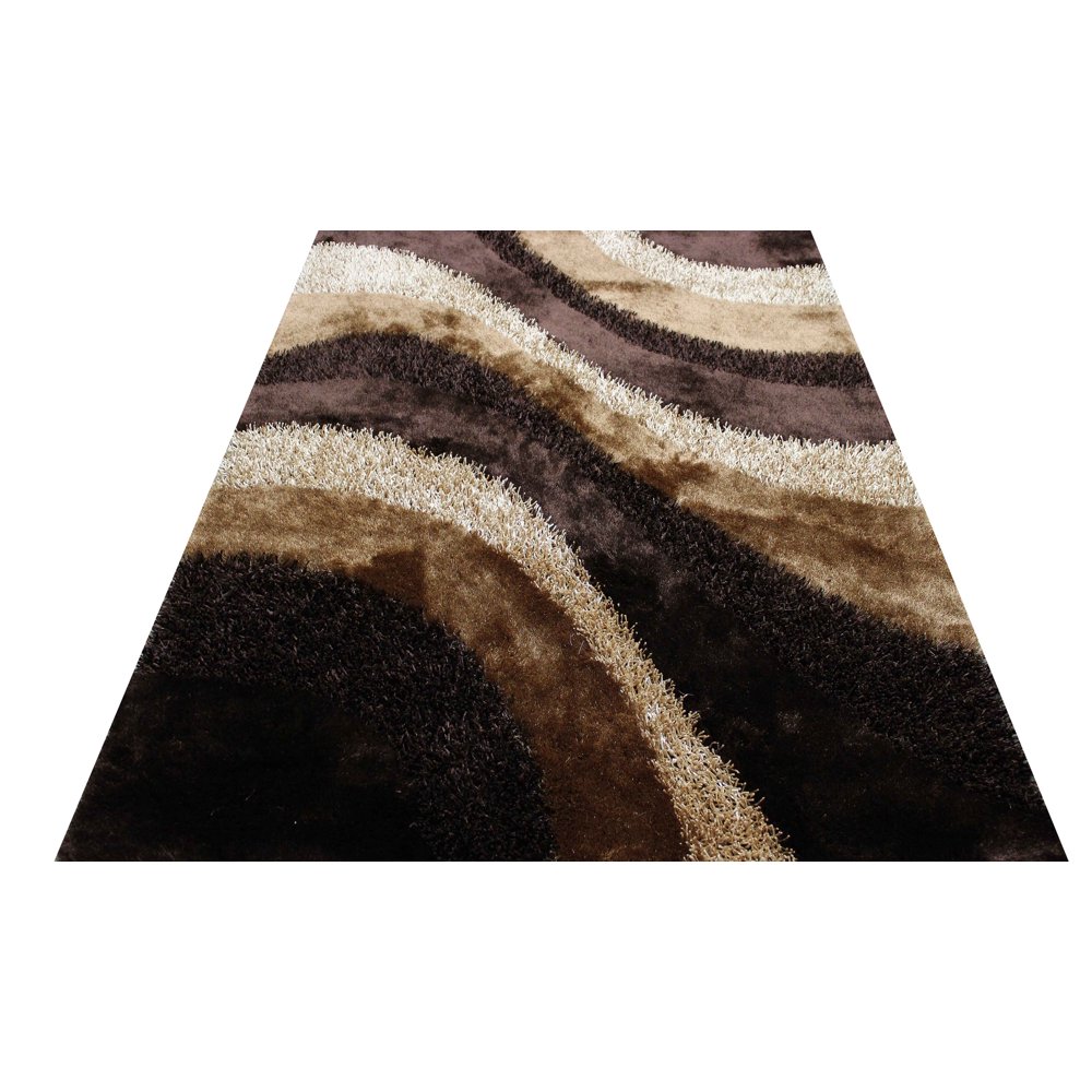 8x10 Feet Dark Red Light Red Color Large Shag Shaggy 3D Fuzzy Furry