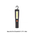 thumbnail image 4 of Inteprter Luz de trabajo Carga USB 2 modos Linterna ajustable Portátil al aire libre Camping Escalada Antorcha Lámpara con gancho giratorio Iluminación y accesorios Inteprter HA074113-01, 4 of 6