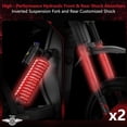 thumbnail image 6 of Freego X1 Agile All-Terrain E-Bike with Pedals, 60V 25Ah Removable Battery Up to 50 Miles, 3000W Peak 37 MPH, Full Suspension 17" Motorcycle-Grade Tires, Hydraulic Disc Brakes UL Certified, 6 of 8